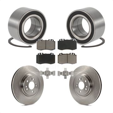 Front Wheel Bearing Disc Brake Rotors And Pads Kit For Mercedes-Benz ML500 ML430 ML55 AMG KBB-118564