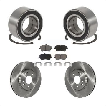 Front Wheel Bearing Disc Brake Rotor & Pads Kit For Mercedes-Benz C280 C240 C320 C350 AWD KBB-118565