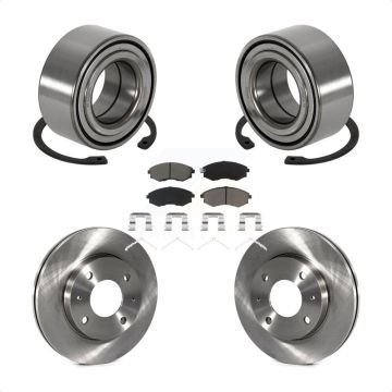 Front Wheel Bearing Disc Brake Rotors And Pads Kit For Hyundai Sonata Kia Optima Magentis KBB-118598