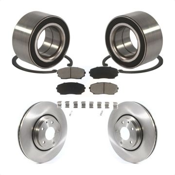 Front Wheel Bearing Disc Brake Rotors And Ceramic Pads Kit For 2016-2018 Mazda CX-9 KBB-118603