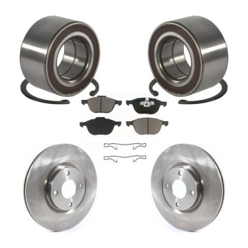 Front Wheel Bearing Disc Brake Rotors And Ceramic Pads Kit For 2018-2022 Ford EcoSport KBB-118616