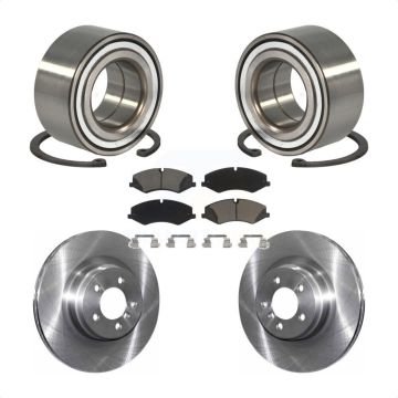 Front Wheel Bearing Brake Rotor & Pads Kit For 10-12 Land Rover Range Naturally Aspirated KBB-118623