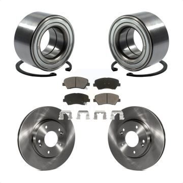 Front Wheel Bearing Brake Rotor Pads Kit For Hyundai Elantra GT Kia Forte Veloster Forte5 KBB-118638