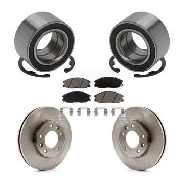 Front Wheel Bearing Disc Brake Rotors And Ceramic Pads Kit For Kia Sedona KBB-118670