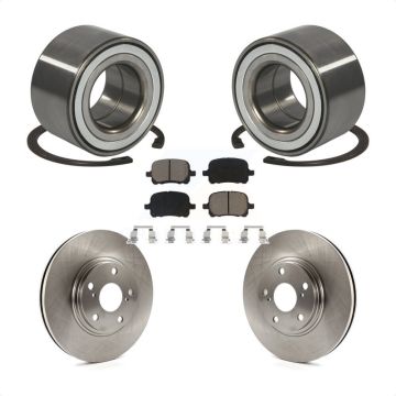Front Wheel Bearing Disc Brake Rotors And Ceramic Pads Kit For 1999-2001 Lexus RX300 KBB-118695
