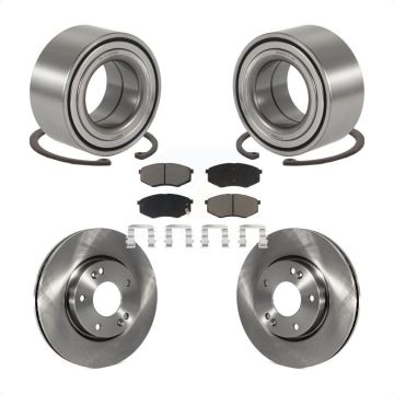 Front Wheel Bearing Disc Brake Rotors And Pads Kit For Hyundai Tucson Kia Sportage FWD KBB-118696