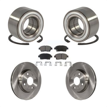 Front Wheel Bearing Disc Brake Rotors And Ceramic Pads Kit For Scion iQ KBB-118724
