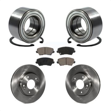 Front Wheel Bearing Brake Rotor Pads Kit For Kia Forte Hyundai Elantra GT Forte5 Veloster KBB-118761