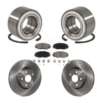 Front Wheel Bearing Disc Brake Rotors And Ceramic Pads Kit For 2008-2014 Scion xD KBB-118784