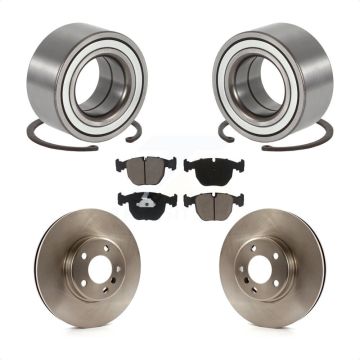 Front Wheel Bearing Disc Brake Rotors And Ceramic Pads Kit For 2000 BMW X5 To 04 00 KBB-118833