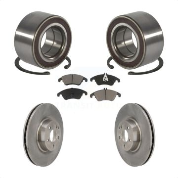 Front Wheel Bearing Disc Brake Rotors And Ceramic Pads Kit For Mercedes-Benz E400 E550 KBB-118842