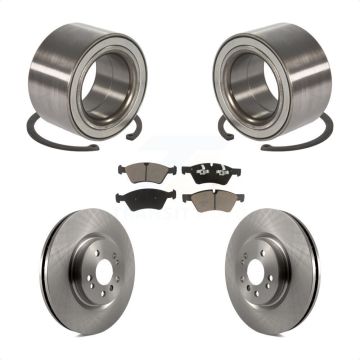 Front Wheel Bearing Disc Brake Rotors And Pads Kit For 2010-2011 Mercedes-Benz ML450 KBB-118846