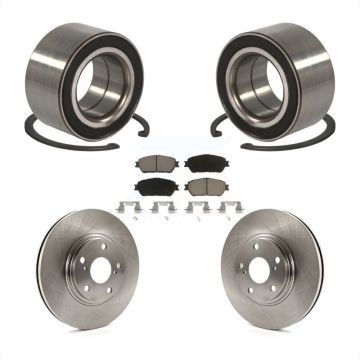 Front Wheel Bearing Disc Brake Rotors And Ceramic Pads Kit For 2004-2006 Lexus ES330 KBB-118850