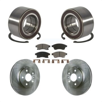 Front Wheel Bearing Disc Brake Rotors And Ceramic Pads Kit For Chevrolet Sonic KBB-118857