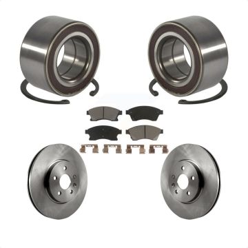 Front Wheel Bearing Disc Brake Rotor And Ceramic Pad Kit For 2013-2014 Chevrolet Sonic RS KBB-118858