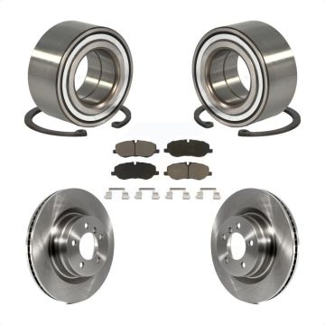 Front Wheel Bearing Brake Rotor & Pads Kit For 06-09 Land Rover Range Naturally Aspirated KBB-118883