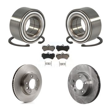 Front Wheel Bearing Disc Brake Rotors And Pads Kit For Porsche Cayenne Volkswagen Touareg KBB-118889