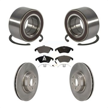 Front Wheel Bearing Disc Brake Rotors And Ceramic Pads Kit For Mercedes-Benz E400 E550 KBB-118914