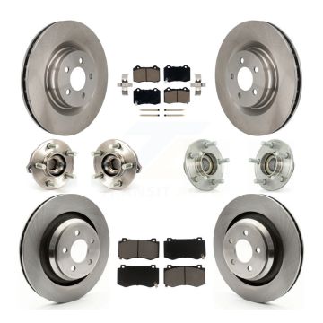 Front Rear Hub Bearing Disc Brake Rotor And Pad Kit (10Pc) For Dodge Chrysler 300 Charger KBB-119245
