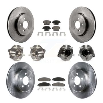 Front Rear Hub Bearing Brake Rotor & Pad Kit (10Pc) For Dodge Charger Challenger Chrysler KBB-119262