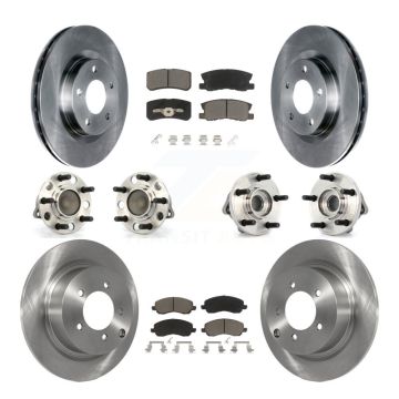 Front Rear Hub Bearing Brake Rotor Pads Kit (10Pc) For Chrysler Sebring Dodge Avenger 200 KBB-119442