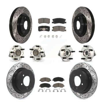 Front Rear Hub Bearing Coat Brake Rotor Pad Kit (10Pc) For Chrysler Sebring Dodge Avenger KBB-119832