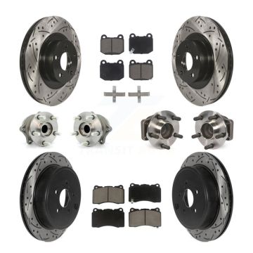 Front Rear Hub Bearing Coat Brake Rotor Pads Kit (10Pc) For Toyota 86 TRD Special Edition KBB-119921