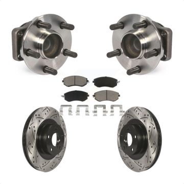 Front Hub Bearing Coat Drill Slot Brake Rotor Pad Kit For Scion FR-S Subaru BRZ Toyota 86 KBB-120128