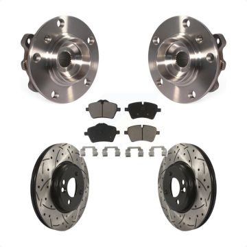 Front Bearing Assembly Coated Drilled Slot Brake Rotor Pad Kit For Mini Cooper Countryman KBB-120162