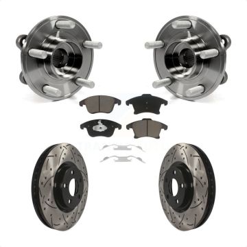 Front Bearing Drill Slot Brake Rotor Pad Kit For Ford Police Responder Hybrid SSV Plug-In KBB-120236