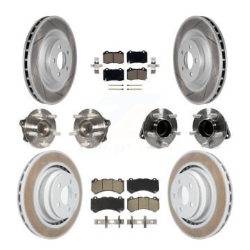 Front Rear Hub Bearing Coated Brake Rotor And Pad Kit (10Pc) For Dodge Challenger Charger KBB-120575