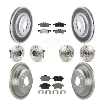 Front Rear Hub Bearing Coated Disc Brake Rotor And Ceramic Pad Kit (10Pc) For Mini Cooper KBB-120883