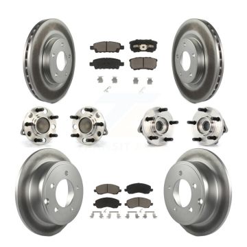 Front Rear Hub Bearing Coat Brake Rotor Pad Kit (10Pc) For Chrysler Dodge Sebring Avenger KBB-120913