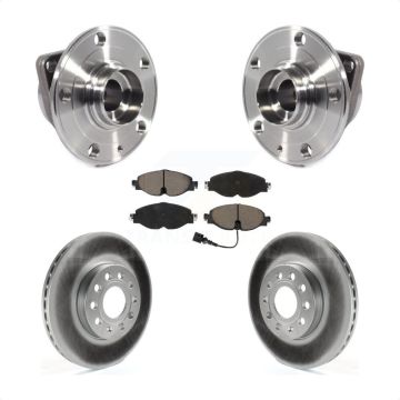 Front Hub Bearing Coat Brake Rotor Pad Kit For Volkswagen Jetta Taos Golf SportWagen Audi KBB-121035