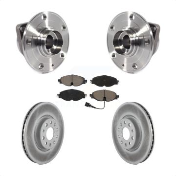 Front Hub Bearing Coat Brake Rotor Pads Kit For Volkswagen Taos GTI Golf Alltrack Audi A3 KBB-121037