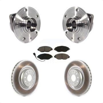 Front Hub Bearing Coat Brake Rotor Pad Kit For Volkswagen Tiguan Jetta Audi Q3 GTI Golf R KBB-121038