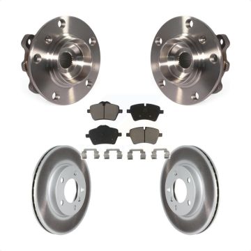 Front Hub Bearing Assembly Coated Brake Rotor Pads Kit For Mini Cooper Countryman Paceman KBB-121042