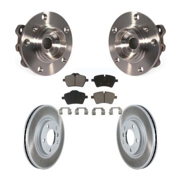 Front Hub Bearing Assembly Coated Brake Rotor Pads Kit For Mini Cooper Countryman Paceman KBB-121043