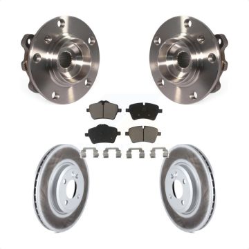 Front Hub Bearing Assembly Coated Disc Brake Rotor And Pad Kit For Mini Cooper Countryman KBB-121044