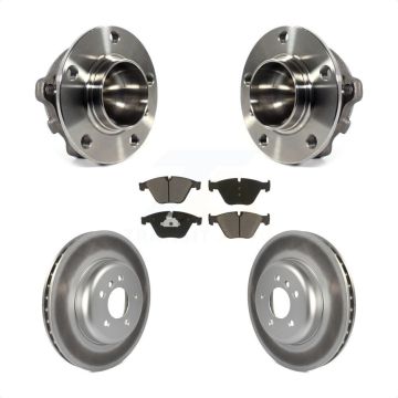 Front Hub Bearing Coated Brake Rotor Pads Kit For BMW 535i 640i Gran Coupe ActiveHybrid 5 KBB-121074