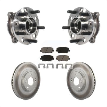 Front Hub Bearing Coated Disc Brake Rotor Pads Kit For Kia Sorento Hyundai Santa Fe Sport KBB-121075