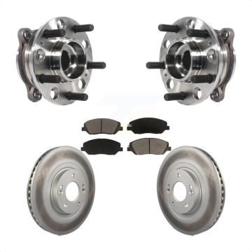 Front Hub Bearing Assembly Coated Disc Brake Rotors And Pads Kit For Hyundai Santa Fe XL KBB-121076