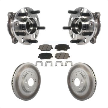Front Hub Bearing Coat Brake Rotor Pad Kit For 2015-2016 Hyundai Santa Fe Sport 2.4L 2.0L KBB-121078
