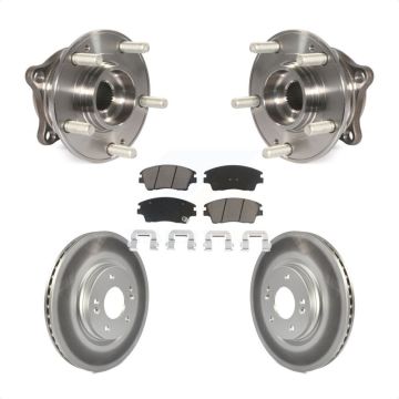 Front Hub Bearing Assembly Coated Brake Rotor And Pad Kit For Hyundai Tucson Kia Sportage KBB-121079