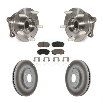 Front Hub Bearing Assembly Coated Disc Brake Rotor And Ceramic Pad Kit For Hyundai Sonata KBB-121084