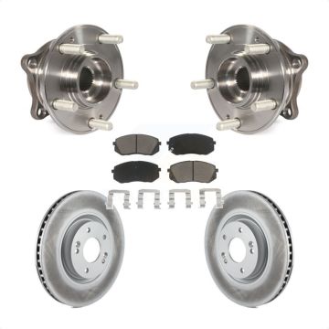 Front Hub Bearing Assembly Coat Brake Rotor Pad Kit For Hyundai Tucson Sonata Kia Cadenza KBB-121085