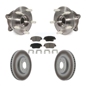 Front Hub Bearing Assembly Coated Disc Brake Rotor And Ceramic Pad Kit For Hyundai Sonata KBB-121086