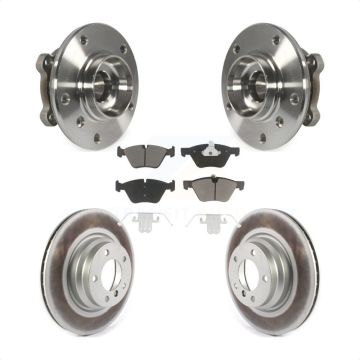 Front Hub Bearing Coat Brake Rotor Pads Kit For 12 BMW X1 With 330mm Diameter KBB-121088