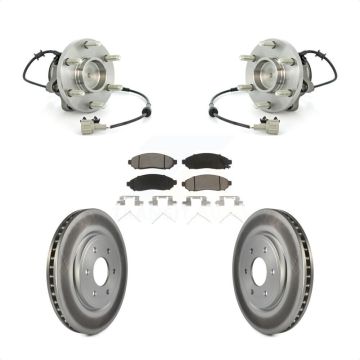 Front Hub Bearing Coated Brake Rotor Pad Kit For Nissan Frontier Pathfinder Xterra Suzuki KBB-121092