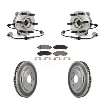 Front Hub Bearing Coated Brake Rotor Pad Kit For Nissan Frontier Pathfinder Xterra Suzuki KBB-121093